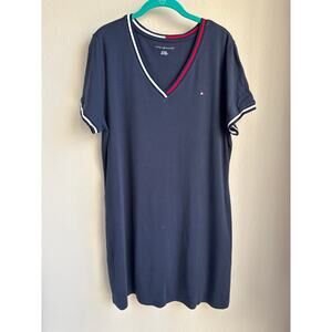 Navy Blue Tommy Hilfiger T Shirt Dress - Size XL